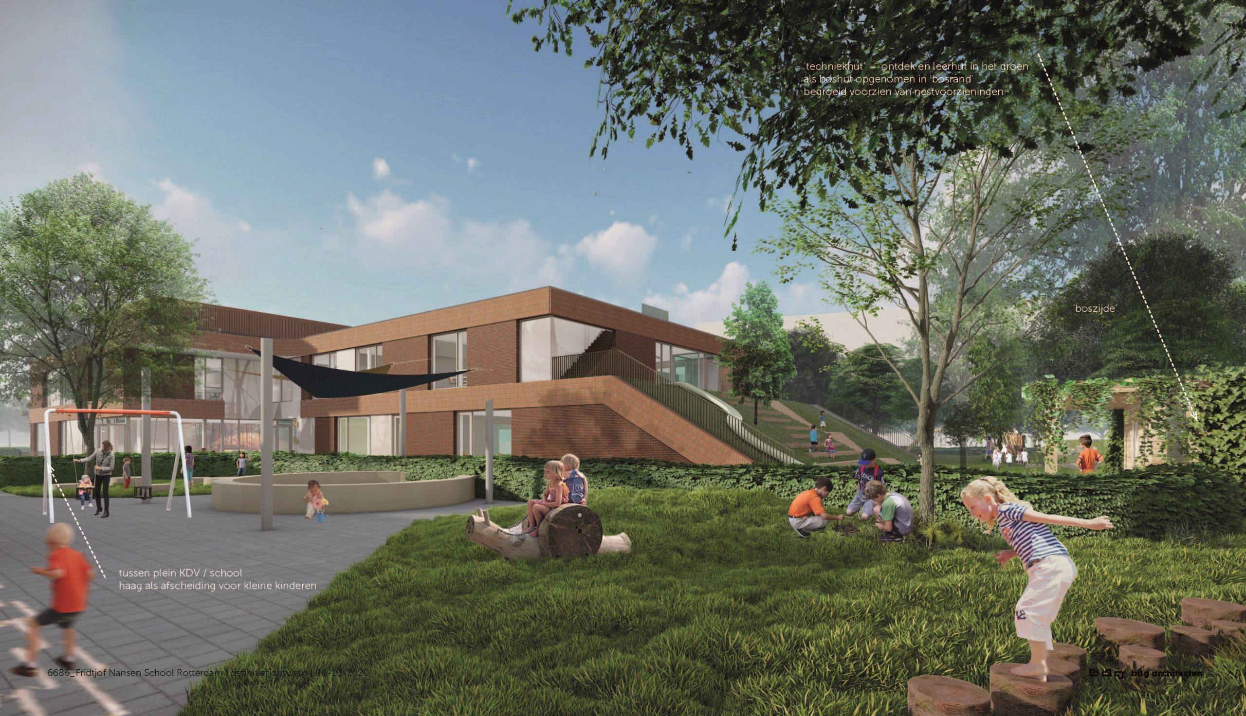 Duurzaam schoolgebouw voor Fridtjof Nansen, Rotterdam